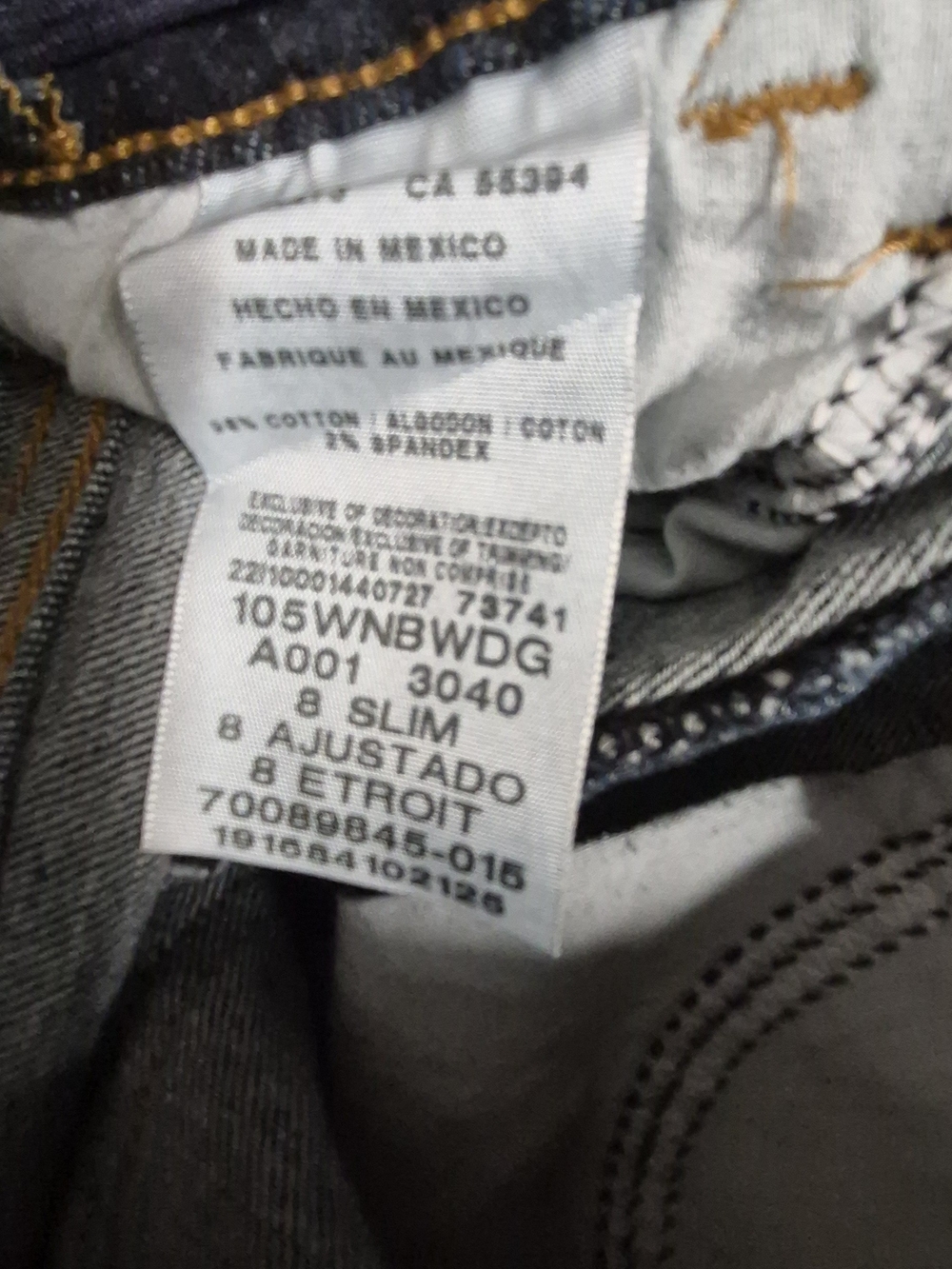 Girls Dark Blue Denim Jeans - Picture 4 of 8